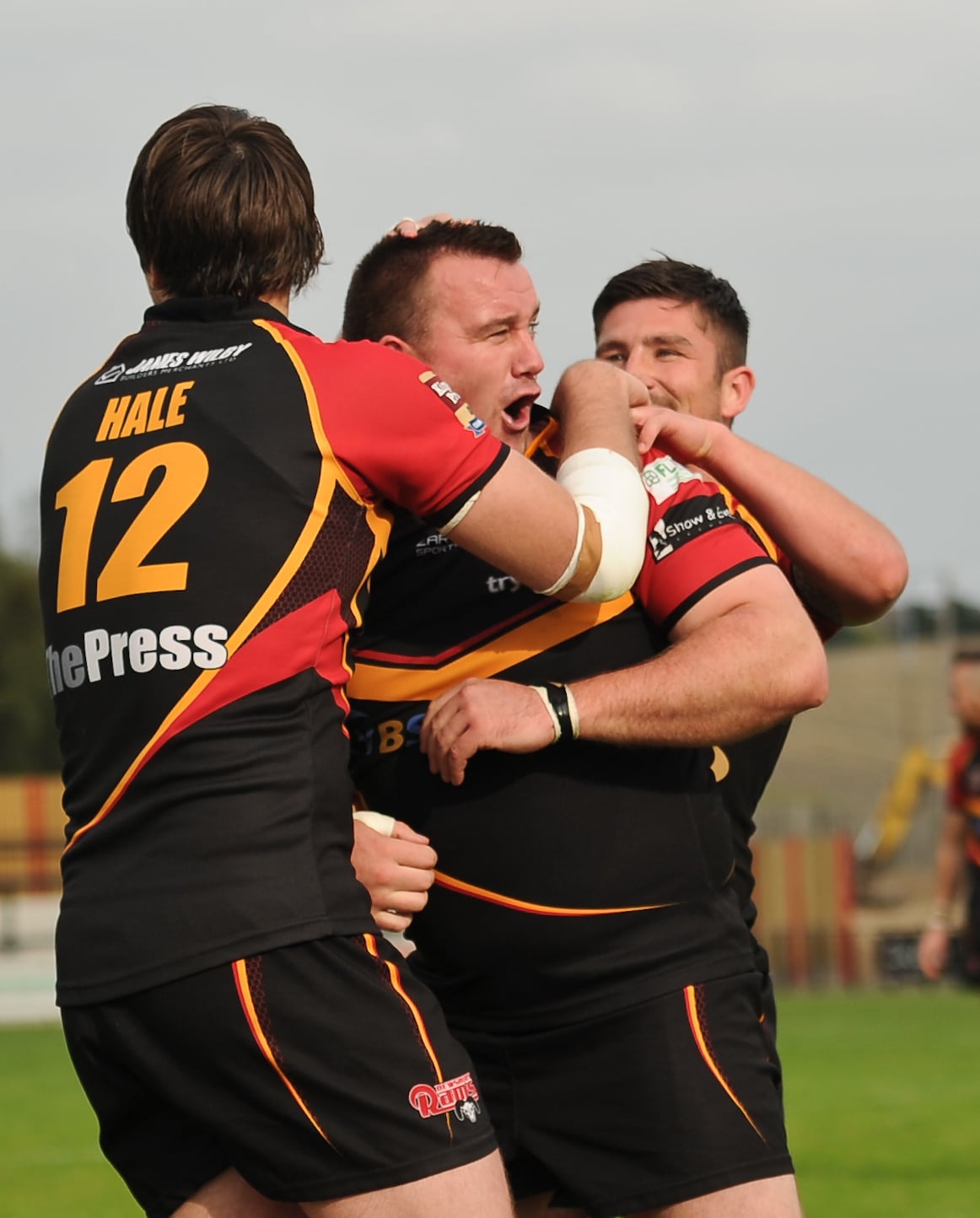 2014 - Dewsbury v Workington EPO - Tommy Gallagher Celebrates 2